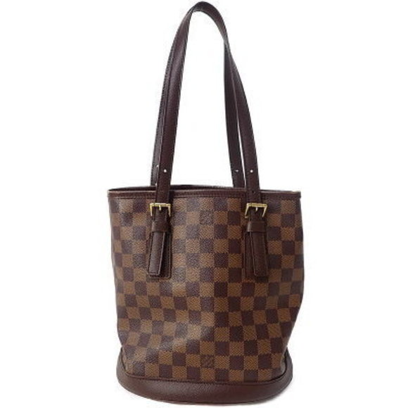 Louis Vuitton Damier Marais Bucket Shoulder Bag - Picture 1 of 8